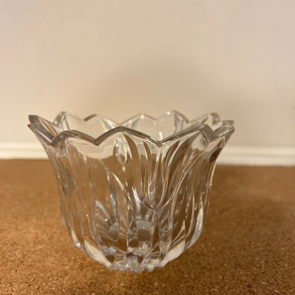 Gorham Germany Lead Crystal Round Tulip Bowl - Picture 3 of 6